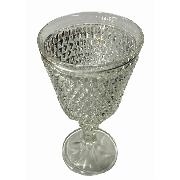 LARGE Glass Goblet - 10 1/2 tall - Picture 1 of 3